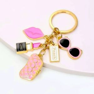 Lipstick Charm Keychain